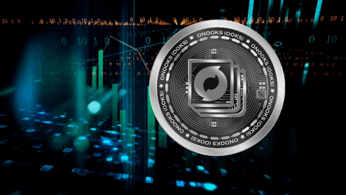 A Silver Coin That Says ' Onooks ' On It GIF