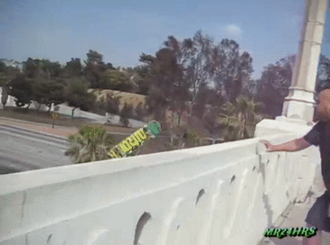 A Skateboard With The Word Mr24hrs On The Side GIF