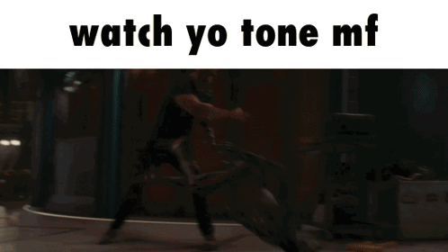 A Skeleton Is Laying On The Floor With The Words Watch Yo Tone Mf Below It GIF