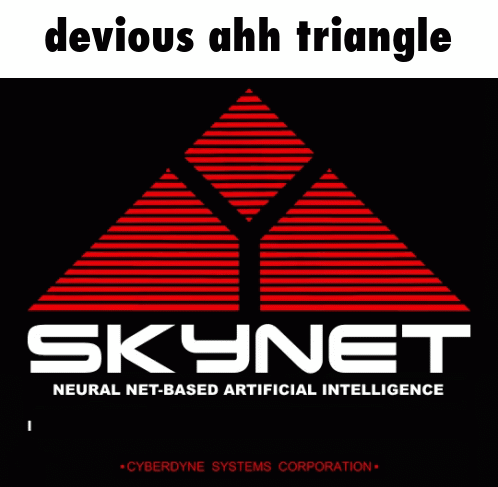 A Skynet Neural Net-Based Artificial Intelligence Logo On A Black Background GIF