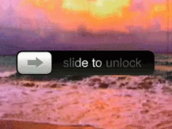 Slide To Unlock Button With Left Arrow GIF