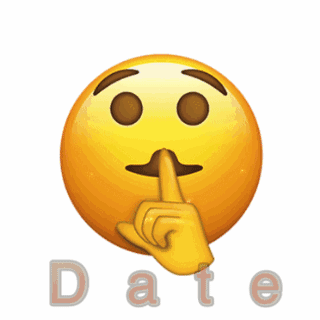 A Smiley Face Is Holding A Red Rose With The Words A Date Written Below It GIF