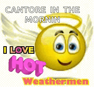A Smiley Face With Angel Wings And The Words Cantore In The Mornin GIF