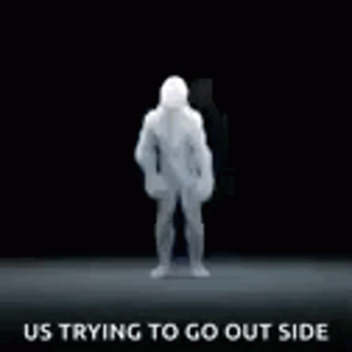 A Smoke Explosion With The Words `` Us Trying To Go Out Side '' Written On It . GIF