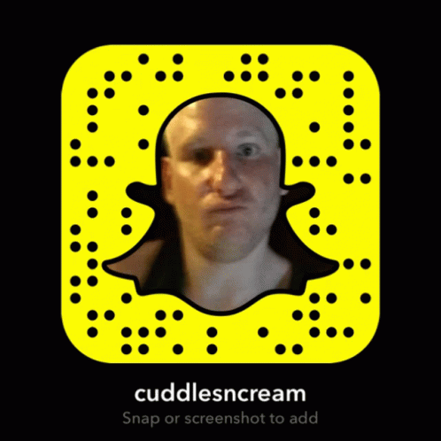 A Snapchat Icon With A Man 'S Face And The Name Cuddlesncream GIF