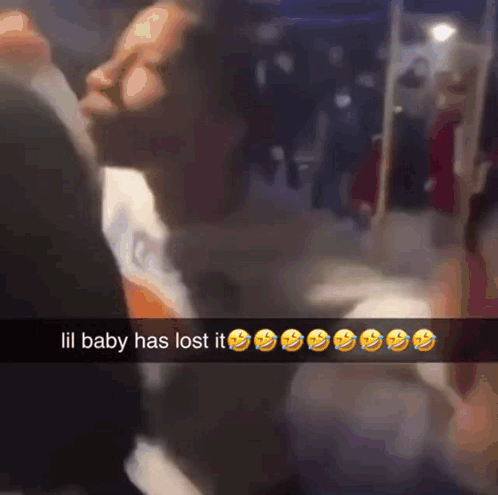 A Snapchat Of A Group Of People With Lil Baby Has Lost It GIF