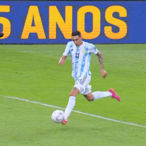 A Soccer Field With A Blue Banner That Says Er.com GIF