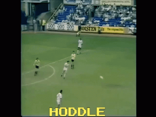 A Soccer Field With The Word Hoddle On The Bottom Right GIF