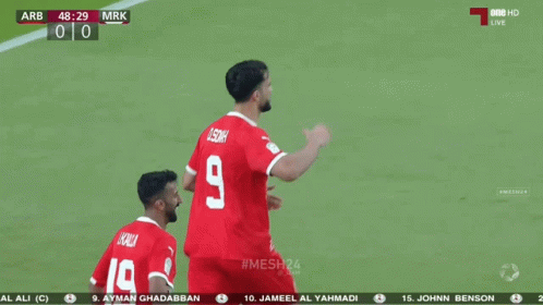 A Soccer Game Between Arb And Mrk Is Being Broadcast Live GIF