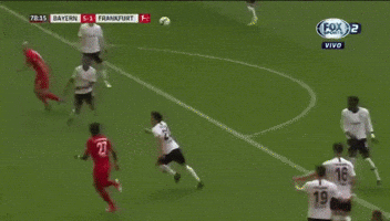 a soccer game between bayern and frankfurt on fox 2