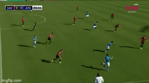 A Soccer Game Between Cav And Atd Is Being Shown Live GIF