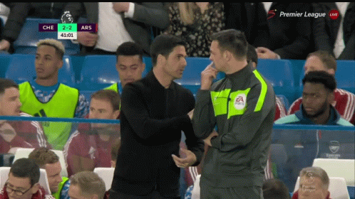 A Soccer Game Between Che And Ars Is Being Broadcast Live On The Premier League GIF