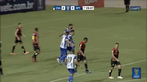 A Soccer Game Between Csa And Spt Is Being Shown On Livefc GIF