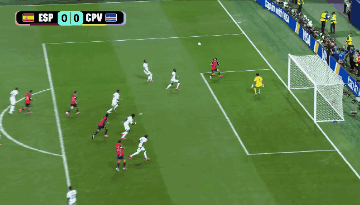 A Soccer Game Between Esp And Cpu With A Score Of 0-0 GIF