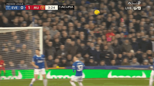 A Soccer Game Between Eve And Mu Is Being Broadcast Live On Nbc Sports GIF