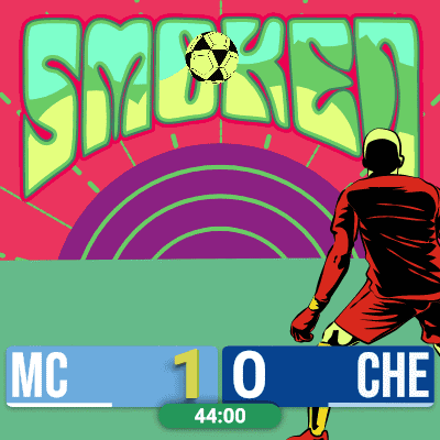 A Soccer Game Between Mc And Che Is Being Played GIF
