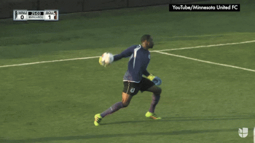 A Soccer Game Between Minnesota United And Aqua Is Being Shown On Youtube GIF