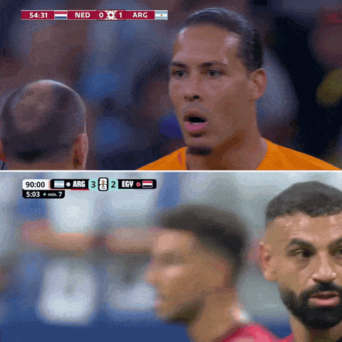 A Soccer Game Between Ned And Arg Is Being Played GIF