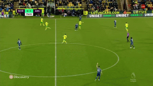 A Soccer Game Between Nor And Ars Is Being Shown Live On Discovery GIF