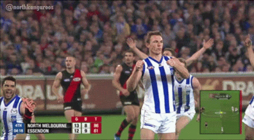 A Soccer Game Between North Melbourne And Essendon GIF