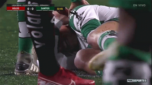 A Soccer Game Between Xolos And Santos Is Being Played GIF