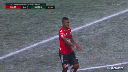 A Soccer Game Between Xolos And Santos Is On Fox Deportes GIF