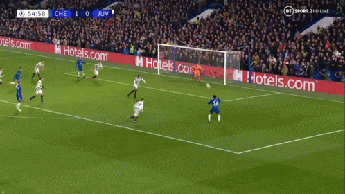 A Soccer Game Is Being Broadcast On Bt Sport 2Nd Live GIF