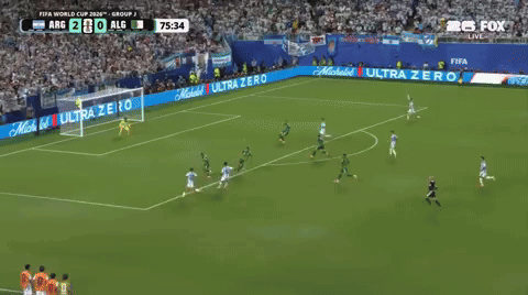 a soccer game is being broadcast on fox live