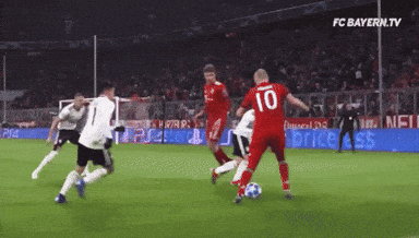 a soccer game is being broadcasted on fc bayern tv