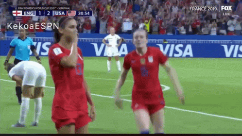 A Soccer Game Is Being Broadcasted On Fox Live GIF