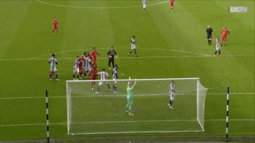 A Soccer Game Is Being Broadcasted On Lfctv GIF
