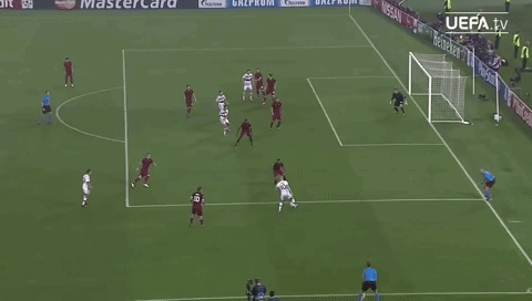 a soccer game is being broadcasted on uefa.tv