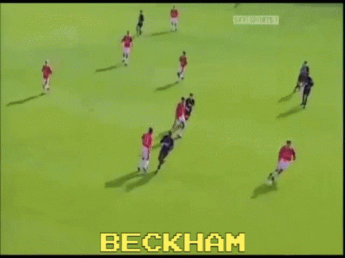 A Soccer Game Is Being Played And The Name Beckham Is Displayed GIF