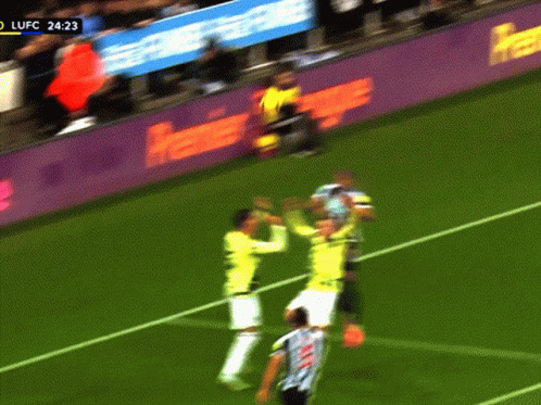 A Soccer Game Is Being Played At The Ufc GIF