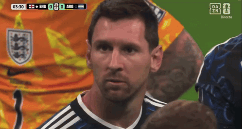 A Soccer Game Is Being Played Between England And Arg With A Score Of 0 To 0 GIF