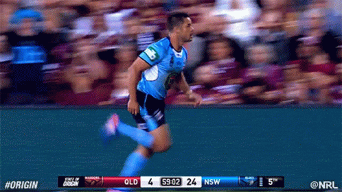 A Soccer Game Is Being Played Between Old And Nsw With A Score Of 4 To 24 GIF