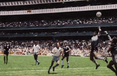 A Soccer Game Is Being Played In A Stadium With A Sign That Says ' A ' On It GIF