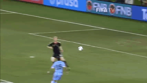 A Soccer Game Is Being Played In Front Of A Nb Fnb And Telkom Banner GIF