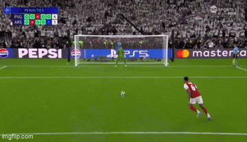 a soccer game is being played in front of an ad for pepsi and mastercard