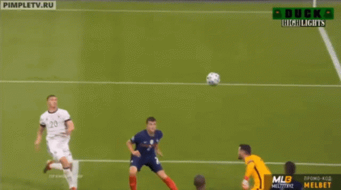 A Soccer Game Is Being Played On A Duck Highlights Channel GIF