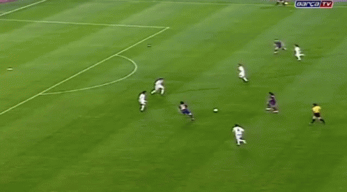 A Soccer Game Is Being Played On A Field Sponsored By Toyota GIF