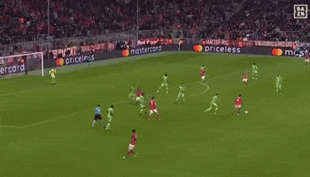 a soccer game is being played on a field with ads for mastercard priceless and mastercard priceless