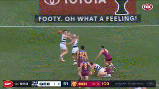 A Soccer Game Is Being Played On A Field With An Ad For Toyota In The Background GIF
