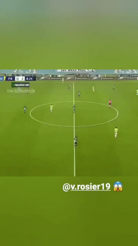 A Soccer Game Is Being Played On A Field With The Name Rosier19 On The Bottom Right GIF