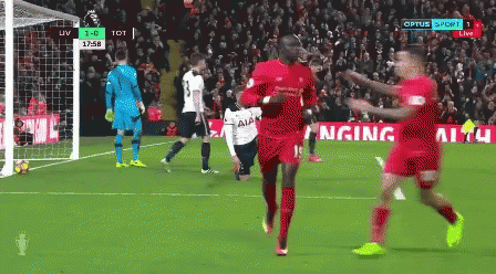 A Soccer Game Is Being Played On An Optus Tv Channel GIF