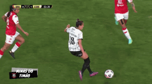 A Soccer Game Is Being Played On Minas Do Timão GIF