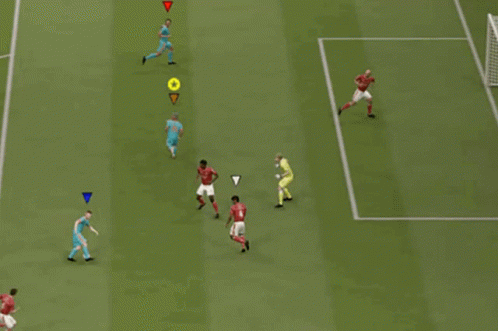 A Soccer Game Is Being Played With A Player Wearing Number 2 GIF