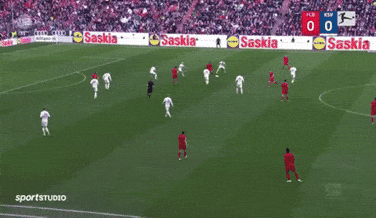 A Soccer Game Is Being Played With A Score Of 0 To 0 GIF