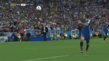 a soccer game is being played with the score being 0-0