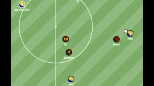A Soccer Game Is Being Played With The Words Blue Score At The Top GIF